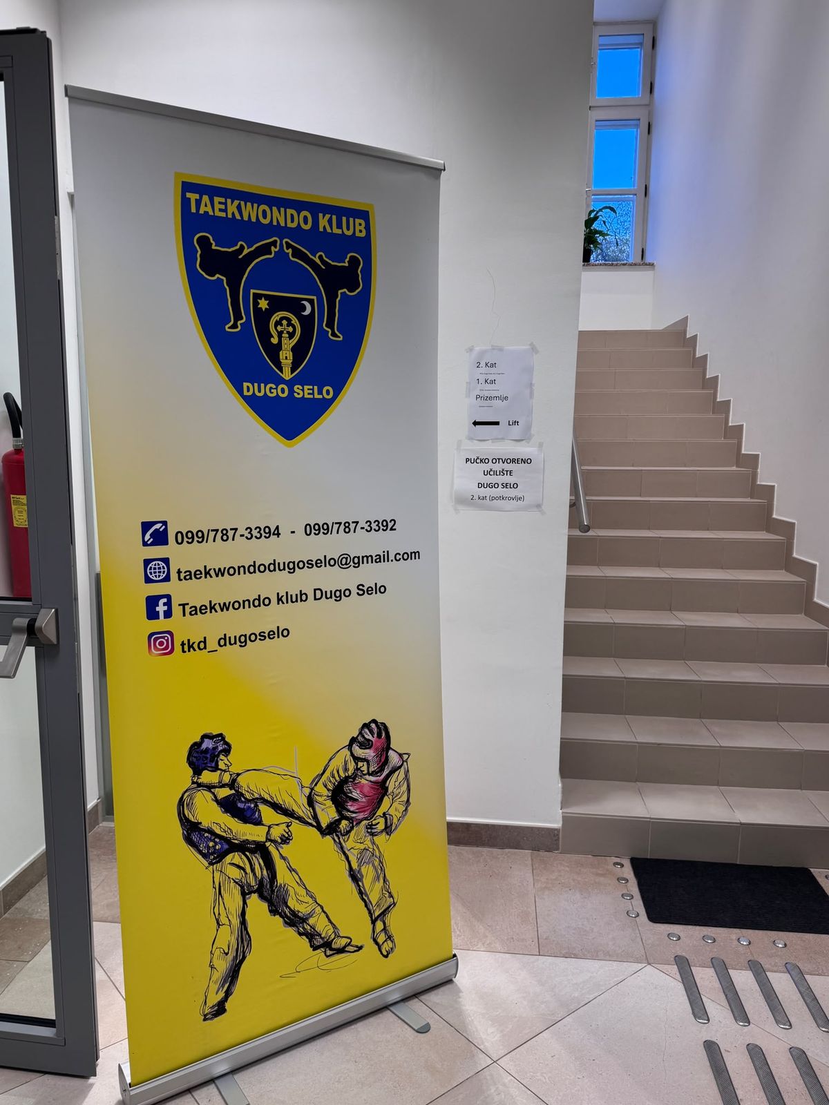 Roll-up banner Taekwondo kluba Dugo Selo