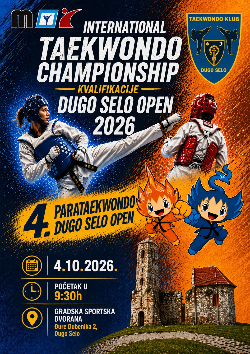 Plakat turnira Dugo Selo Open 2026