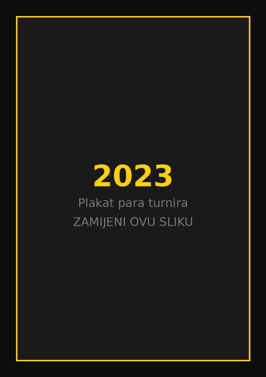 Plakat prvog parataekwondo turnira 2023. godine