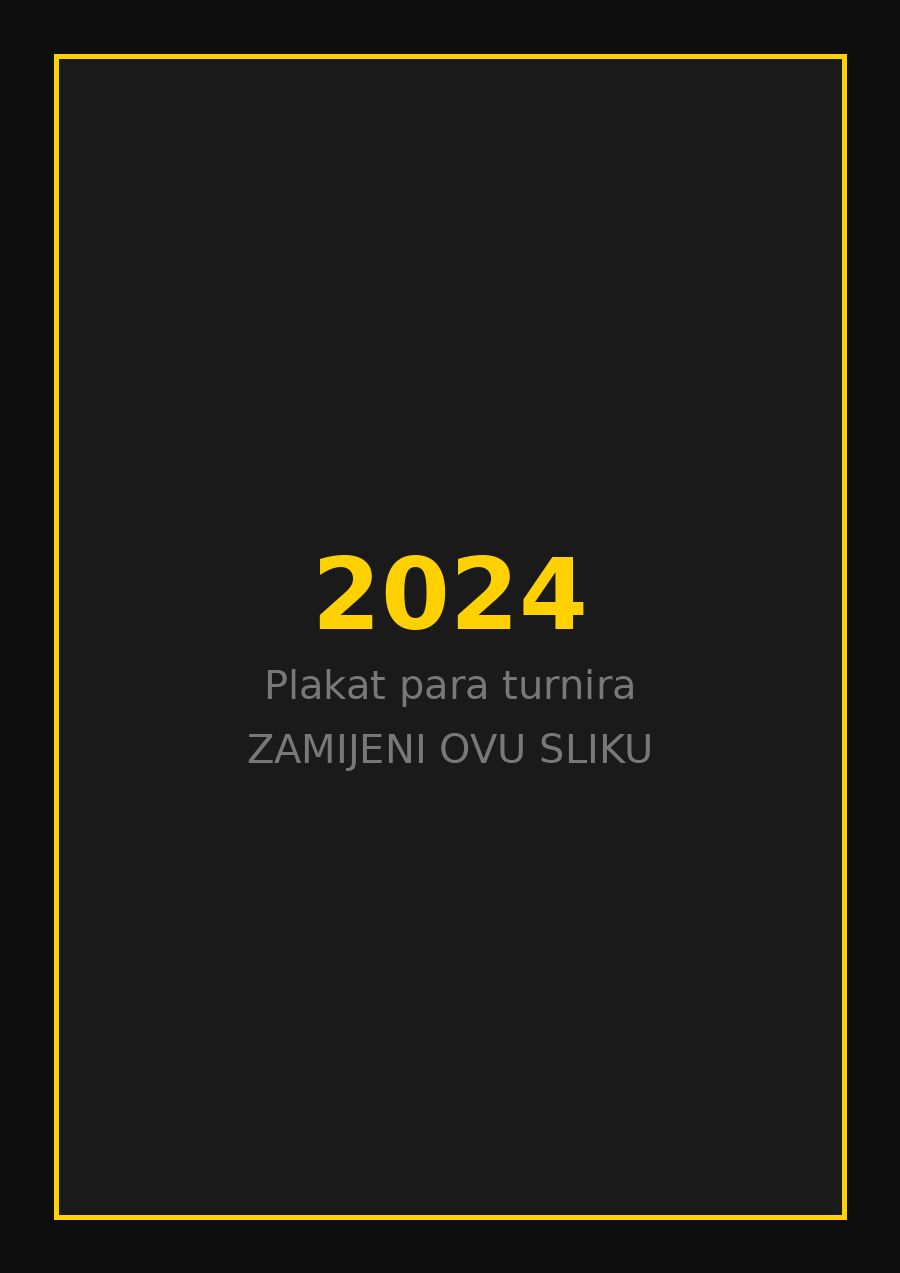 Plakat parataekwondo turnira 2024. godine