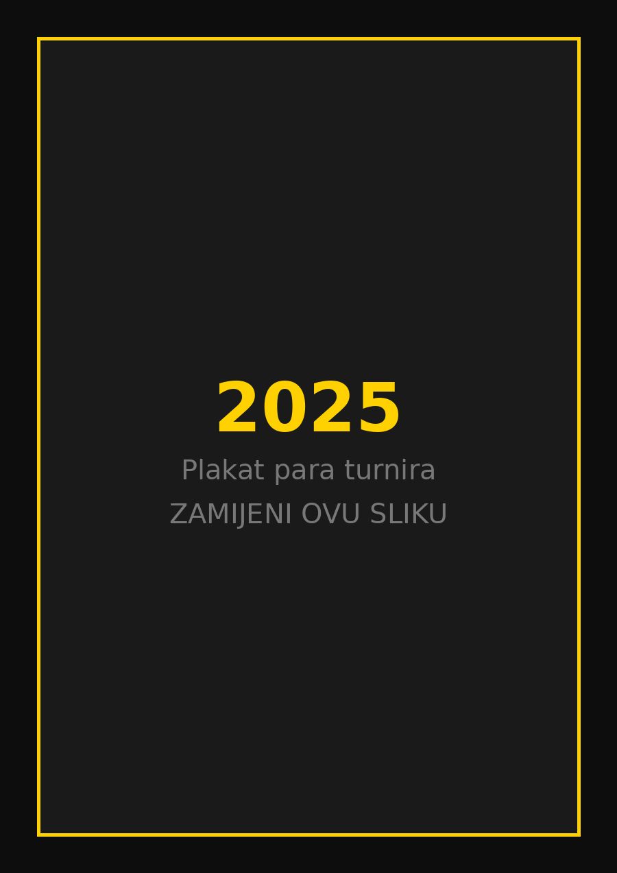 Plakat parataekwondo turnira 2025. godine