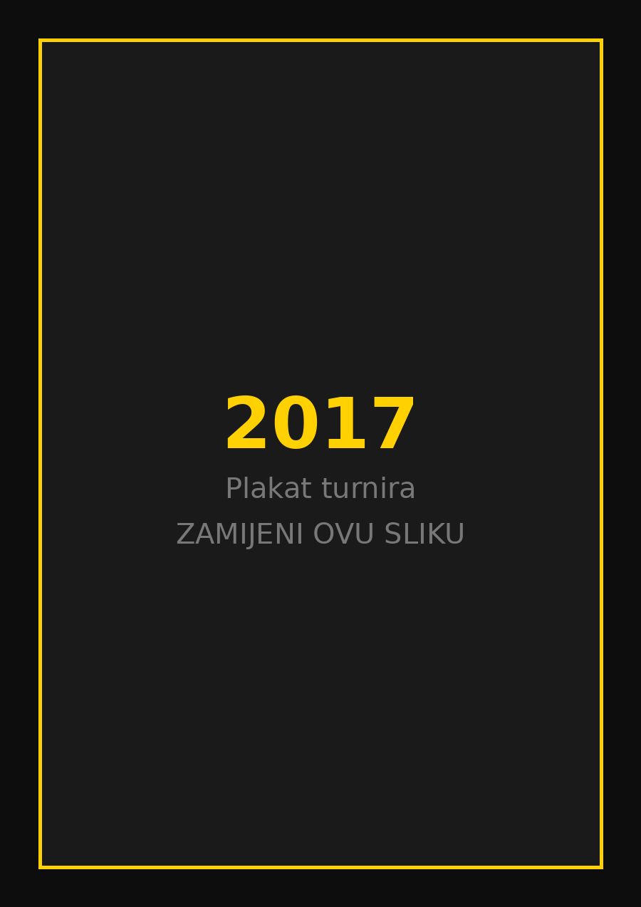 Plakat turnira iz 2017. godine
