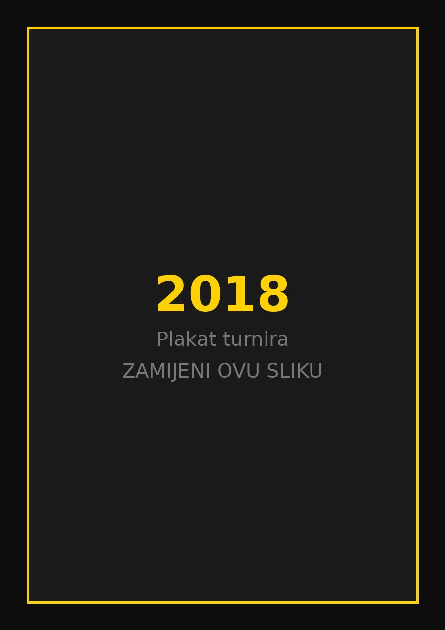 Plakat turnira Taekwondo kluba Dugo Selo 2018. godine