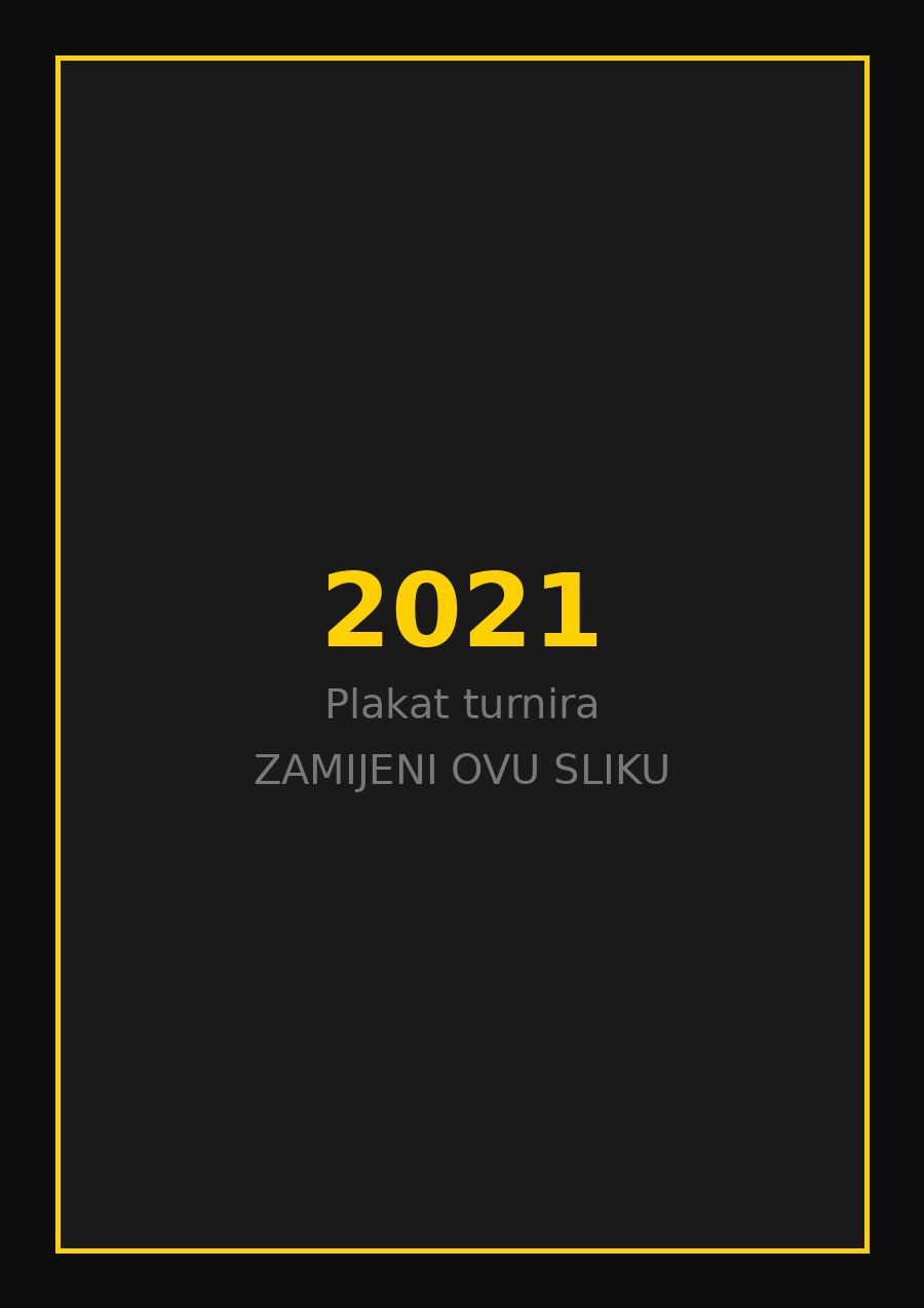 Plakat turnira Taekwondo kluba Dugo Selo 2021. godine