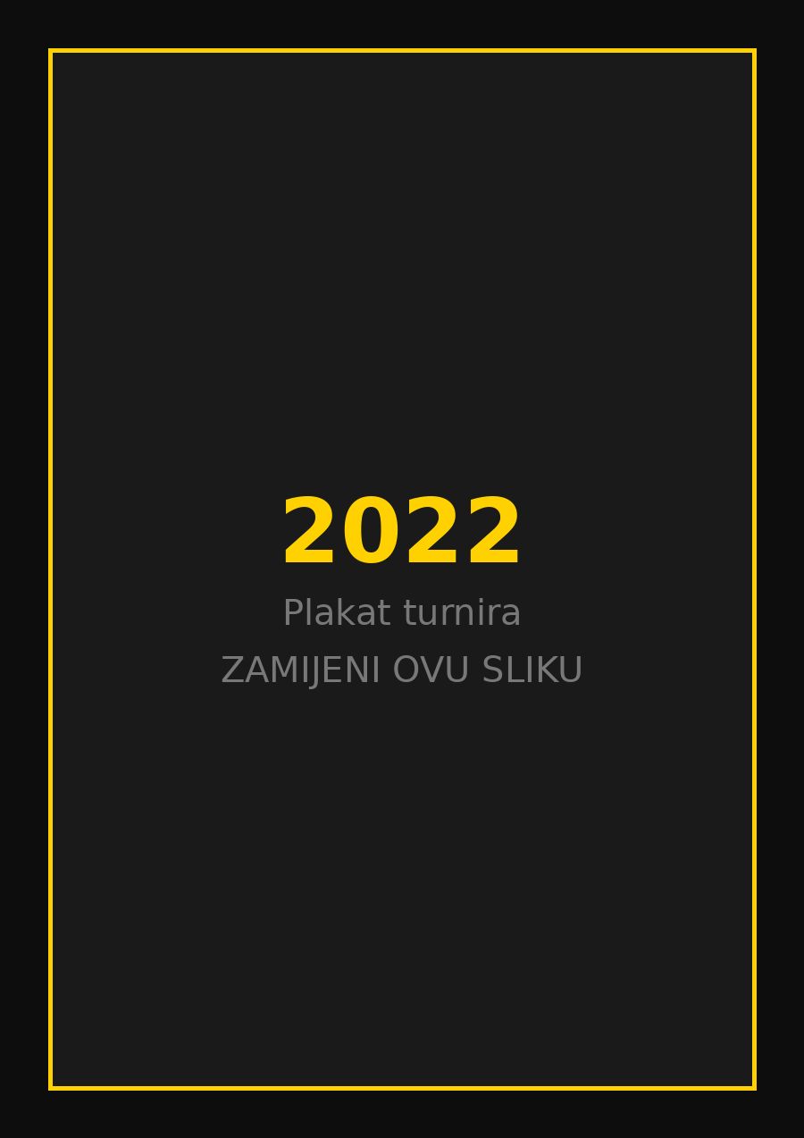 Plakat turnira Taekwondo kluba Dugo Selo 2022. godine