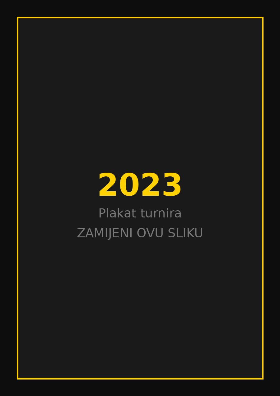 Plakat turnira Taekwondo kluba Dugo Selo 2023. godine