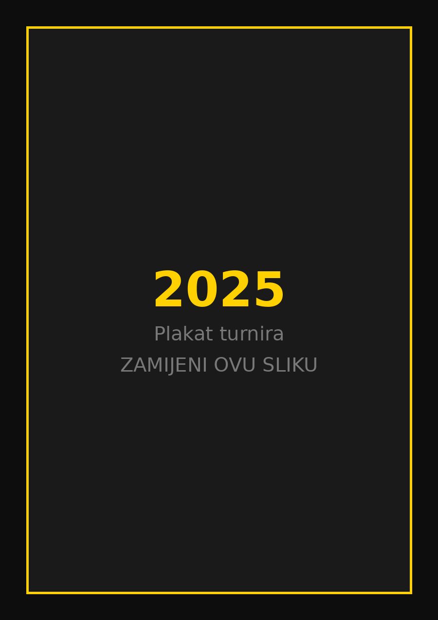 Plakat turnira Taekwondo kluba Dugo Selo 2025. godine