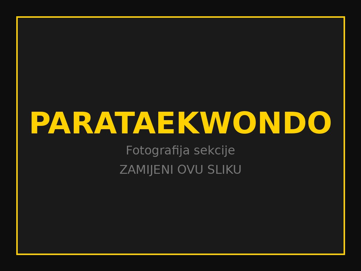 Trening parataekwondo sekcije Taekwondo kluba Dugo Selo