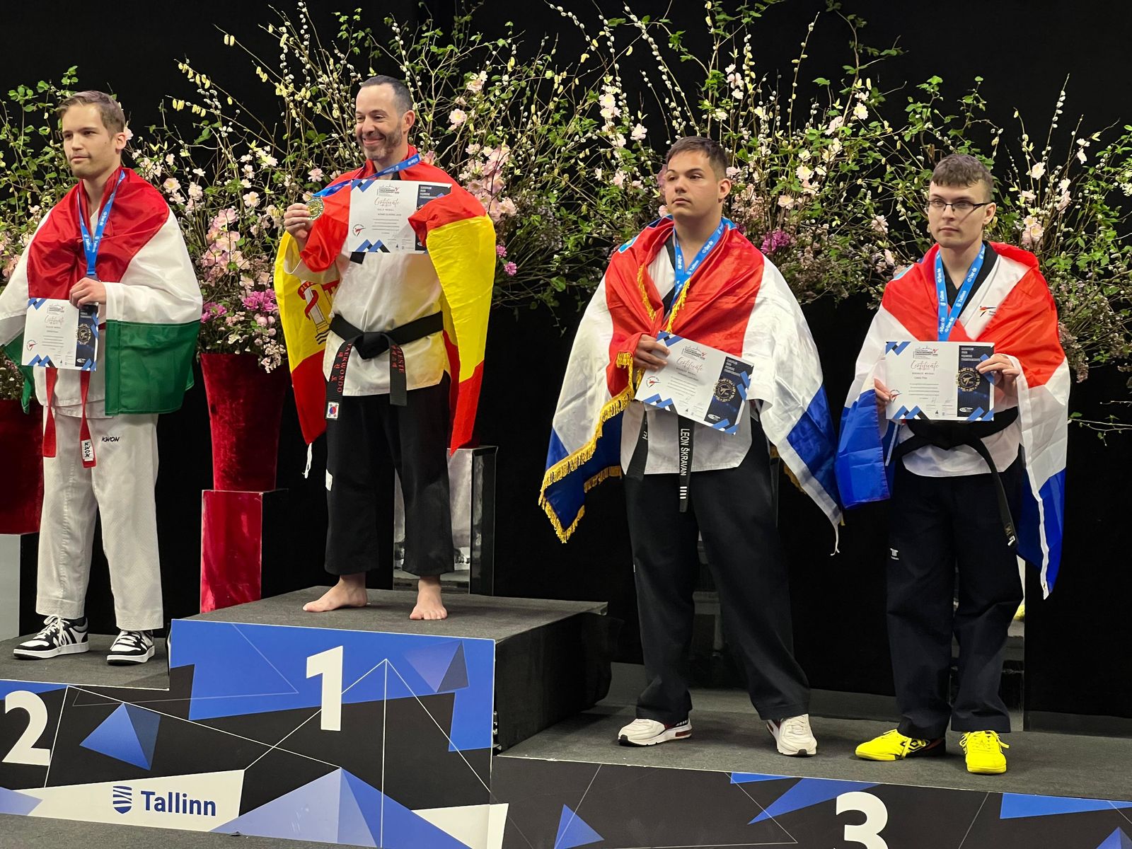 Pobjedničko postolje na Europskom prvenstvu u poomsaeu u Tallinnu