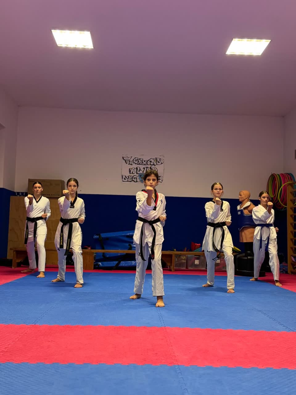 Trening starijih natjecatelja kluba