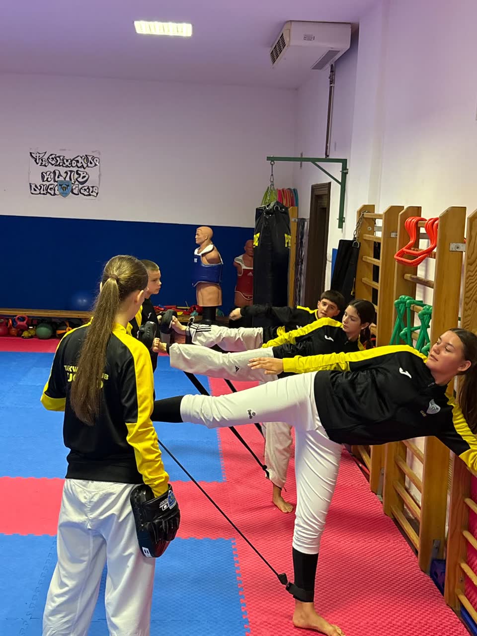 Trening starijih natjecatelja kluba