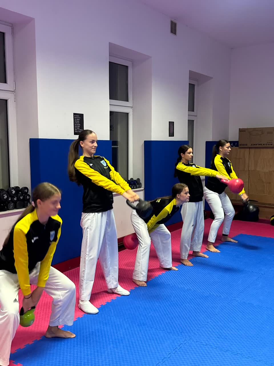 Trening starijih natjecatelja kluba