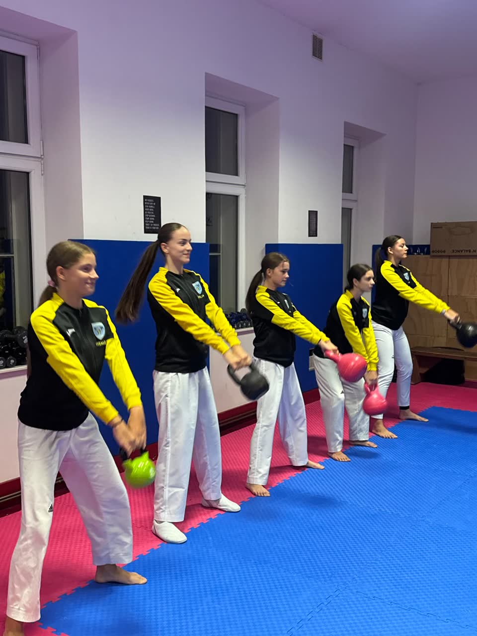 Trening starijih natjecatelja kluba