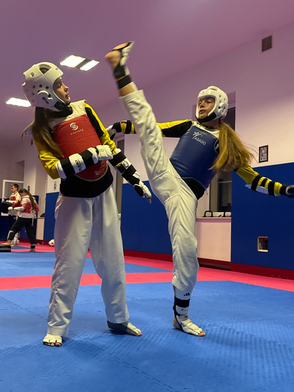 Trening starijih natjecatelja kluba