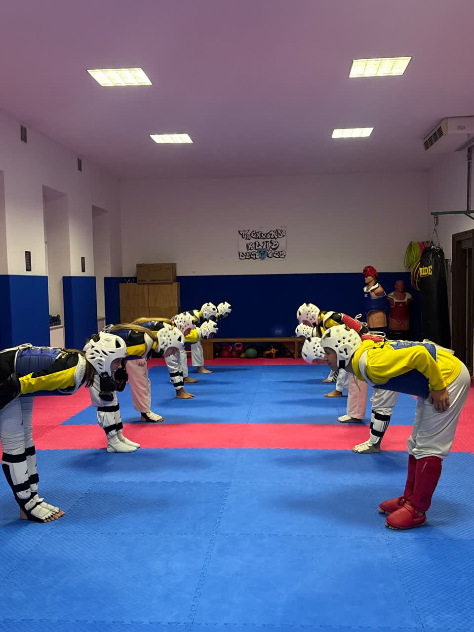 Trening starijih natjecatelja kluba