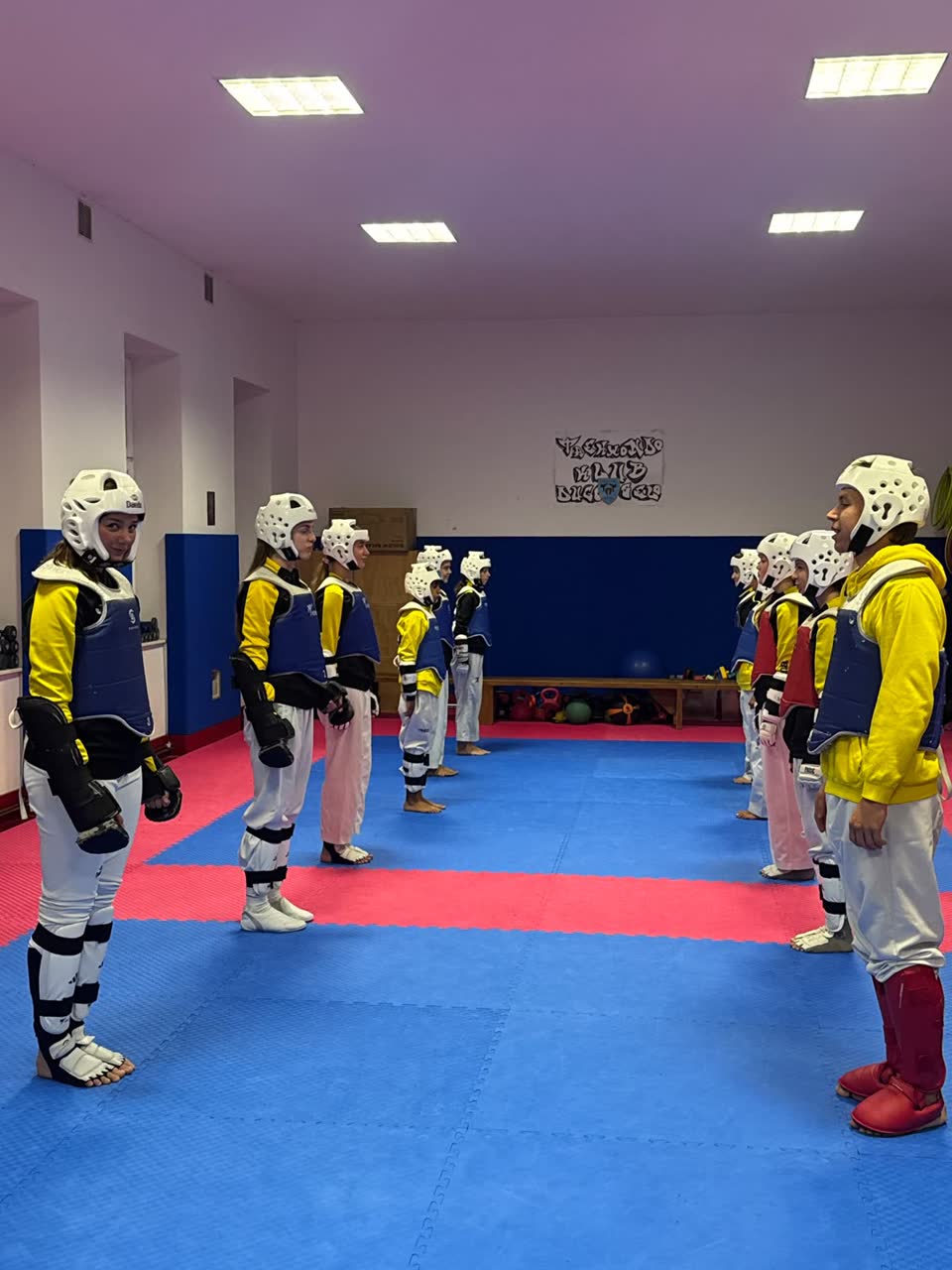 Trening starijih natjecatelja kluba