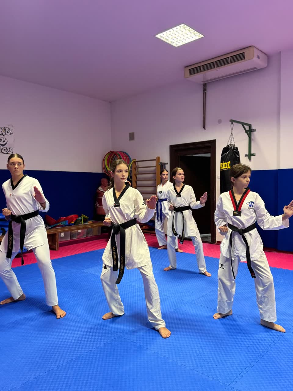 Trening starijih natjecatelja kluba